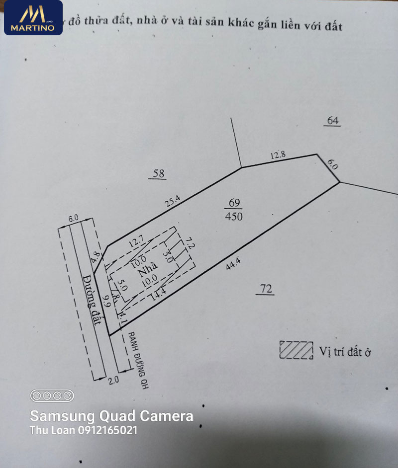 Bán nhà đất chính chủ 450m2 giá 1.650tỷ tại Lộc Châu