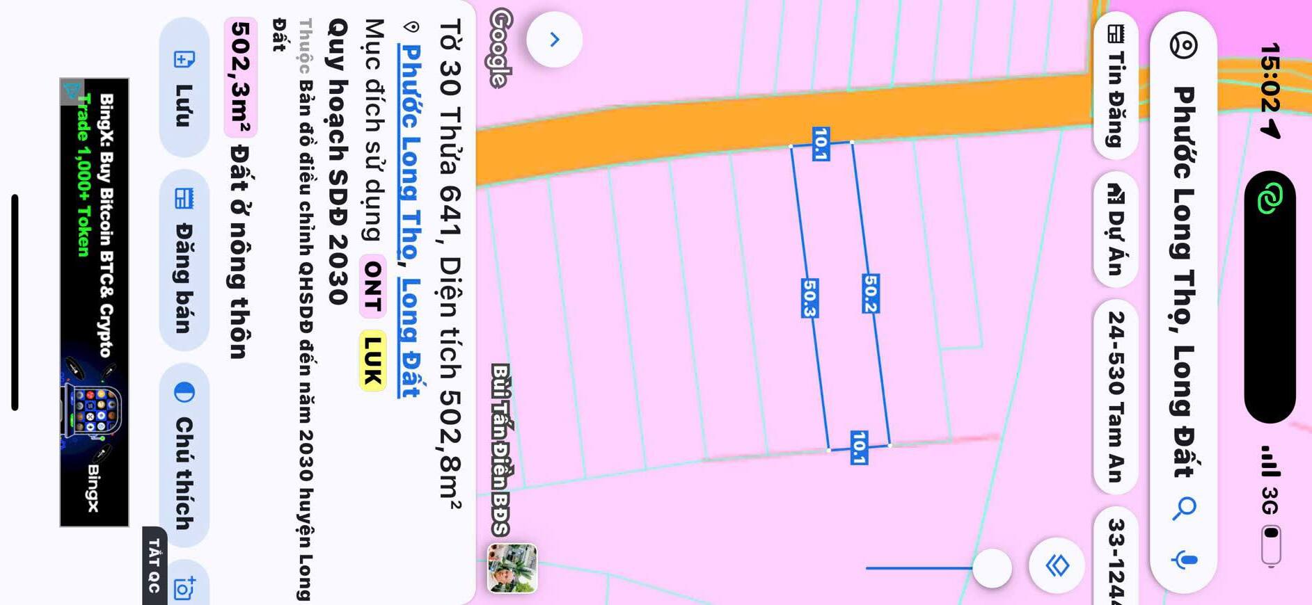 Bán đất mặt tiền đường nhựa Đoàn Trung Còn Đất Đỏ 10x50m giá 1 tỷ 750 triệu
