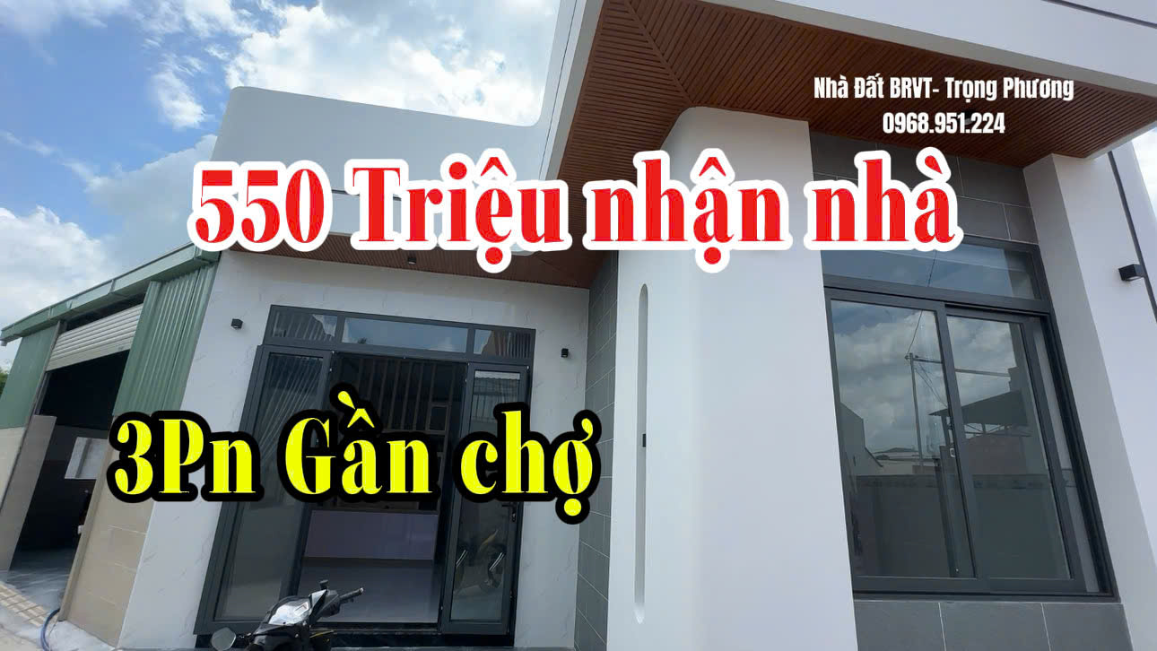 Bán Nhà Gần Chợ An Ngãi Giá 1 Tỷ 550 Triệu, Nhà Mới 3 Phòng Ngủ