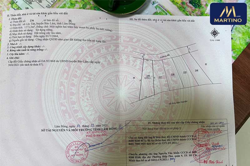 Bán đất 4 mặt tiền tại chợ Lộc An - Bảo Lâm - Bảo Lộc