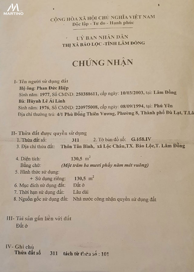 Bán đất xã Lộc Châu, Bảo Lộc Bán đất xã Lộc Châu, Bảo Lộc