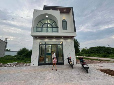 Bán nhà Long Tâm 1 trệt 1 lầu mặt tiền đường 16m giá 3 tỷ 150 triệu