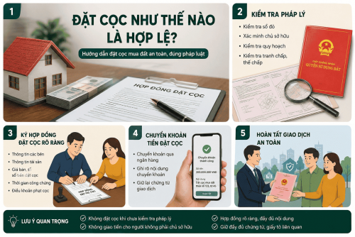 Đặt Cọc Như Thế Nào Là Hợp Lệ? Hướng Dẫn Người Mua Đất Đặt Cọc Đúng Cách, Tránh Mất Tiền Oan