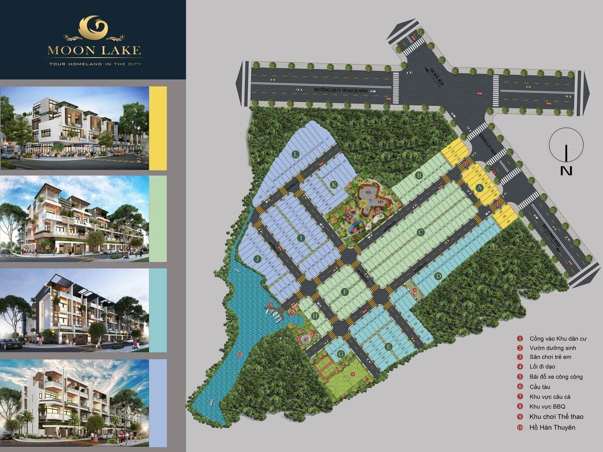 Mặt bằng dự án Moonlake Long điền