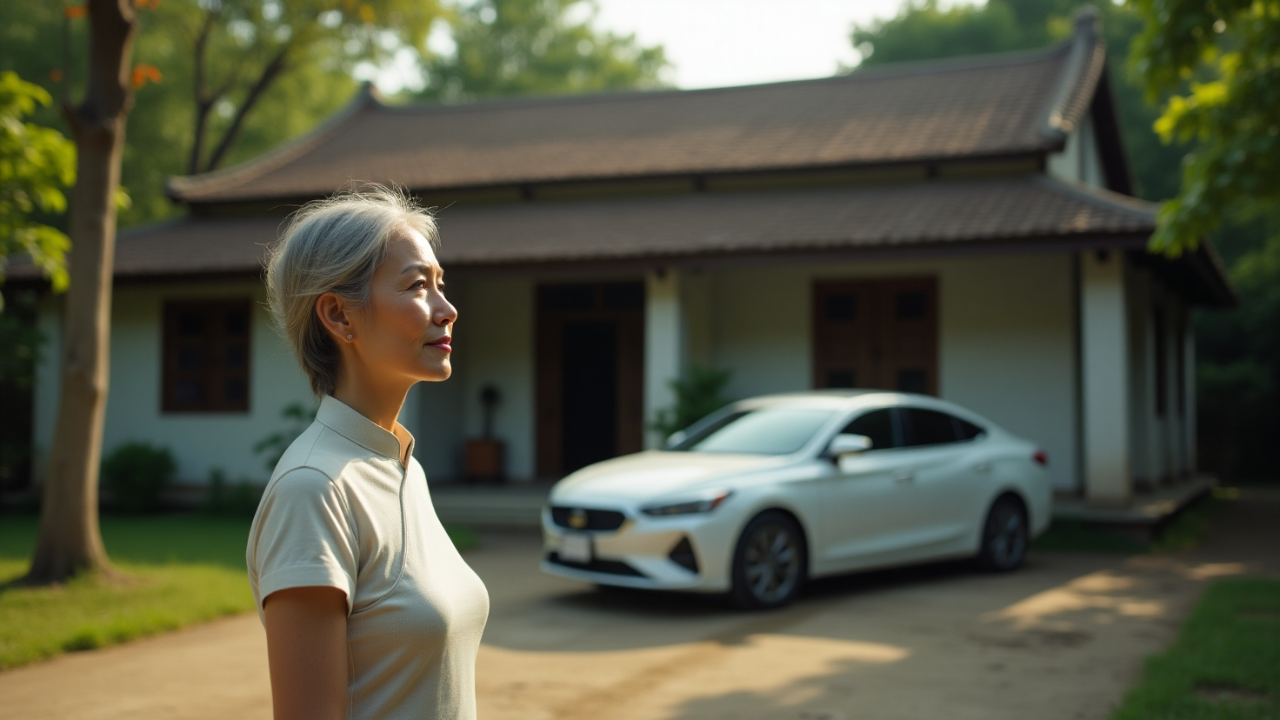 hình ảnh: người Phụ nữ đắn Đo suy nghĩ nên mua nhà hay mua xe trước ? hình ảnh: người Phụ nữ đắn Đo suy nghĩ nên mua nhà hay mua xe trước ?