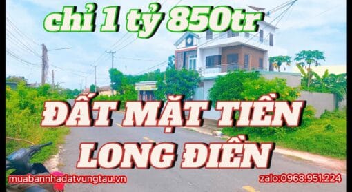Lô Đất Mặt Tiền Phan Đăng Lưu Long Điền
