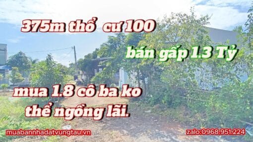 Đất Vườn Tam Phước Long Điền