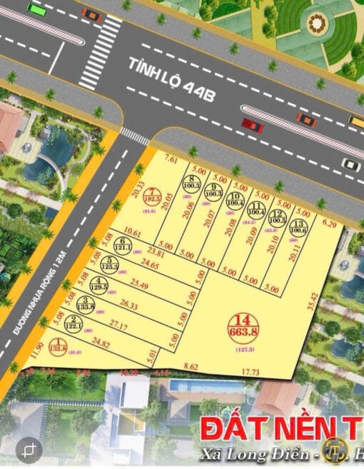 Bán 1 lô duy nhất mặt tiền TL44B